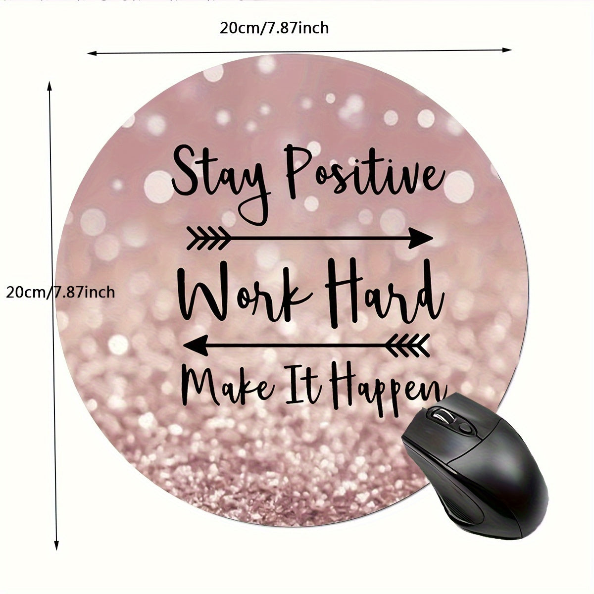 20x20cm Waterproof E-sport Mouse Pad Non-slip Rubber for PC Office Work