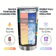20oz Halloween Stainless Steel Water Cup Leakproof Insulated Bottle