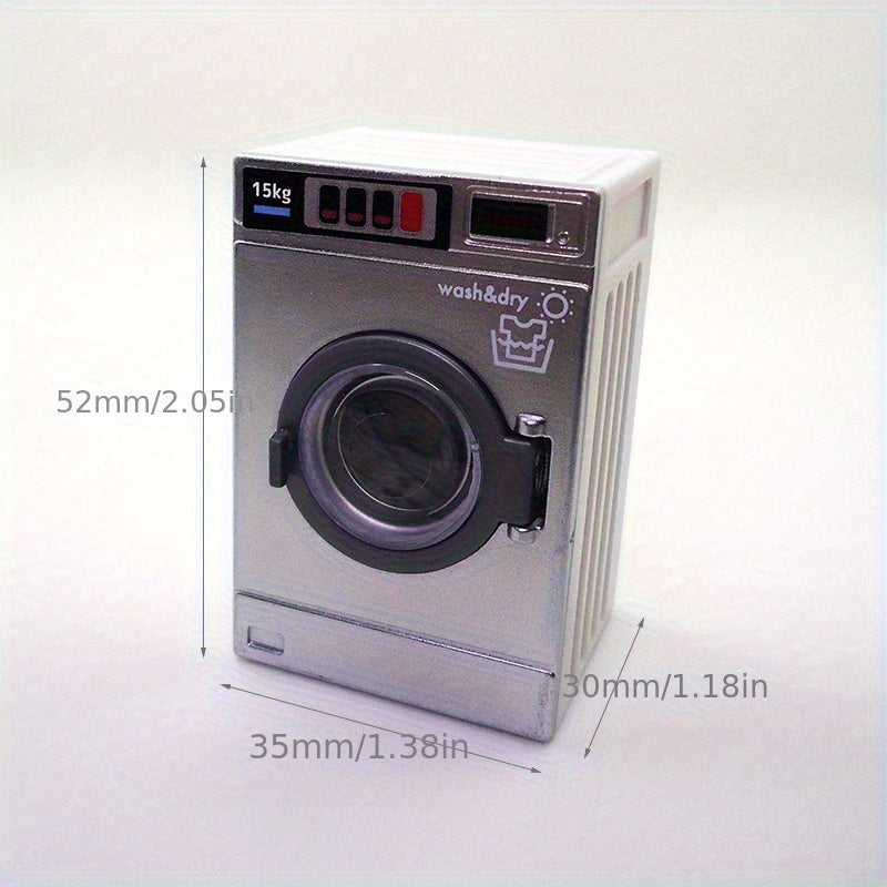 Mini Dollhouse Washing Machine Model Realistic Prop for Dollhouses