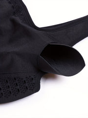  Seamless High Elastic Sports Bra with Removable Pads