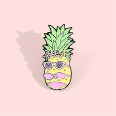 Creative Pineapple Shaped Bikini Alloy Brooch