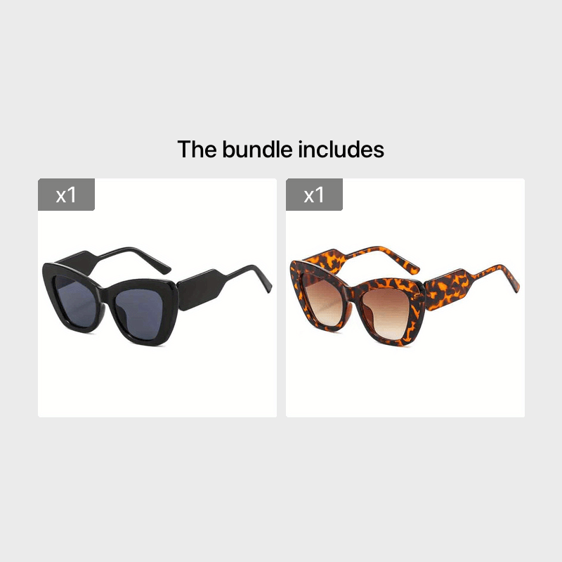 Men's Chunky Edge Cat Eye Sunglasses for Holiday Party