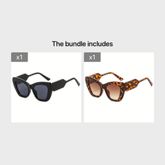 Men's Chunky Edge Cat Eye Sunglasses for Holiday Party