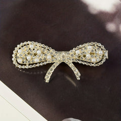 4pcs Rhinestone Duck Billed Clip Crystal Head Jewelry Hair Accessories