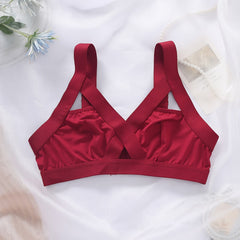 Wireless Cut Out Bra Comfy & Breathable Women's Lingerie