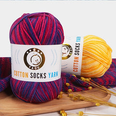 2pcs Sock Yarn Combed Yarn 3 strand for Knitting Crochet