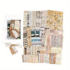 100 Sheets Vintage Paper for DIY Planner Scrapbook & More