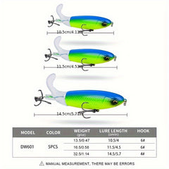1pc 10 11 14 Fishing Pencil Lure With Rattle Bead Hard Bait Floating Bait