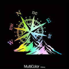 Adventure Sports Compass Car Sticker Vinyl Decal Waterproof