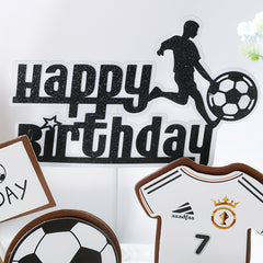 Football Birthday Cake Topper for Kids Bowl Party Decor