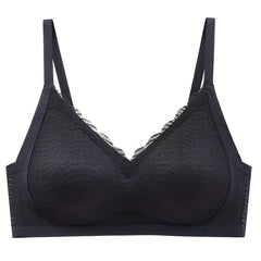 Lace Wireless Push Up Bra - Comfortable & Breathable