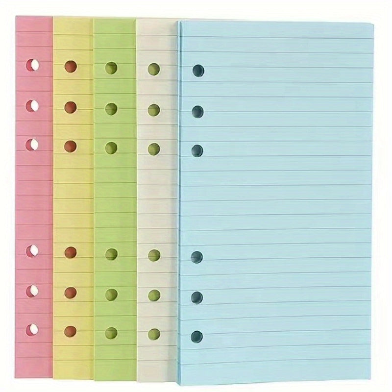 Colorful A6 Loose Leaf Notebook Refill - 50 Sheets