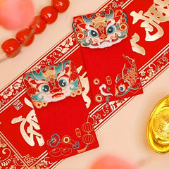 Year Of The Dragon Wedding Cartoon Fabric Red Envelope Gift