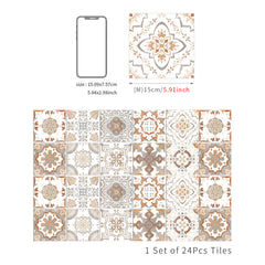 Retro Yellow Peel And Stick Tile Sticker Self Adhesive Removable Wallpaper