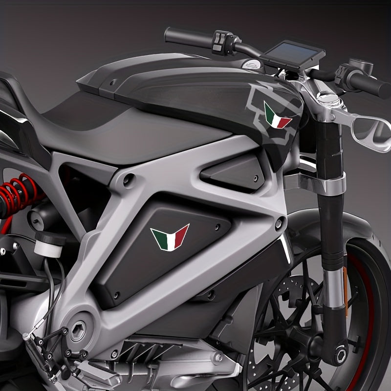 2pcs National Flag Motocross Italia Sticker Set