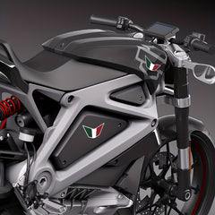 2pcs National Flag Motocross Italia Sticker Set