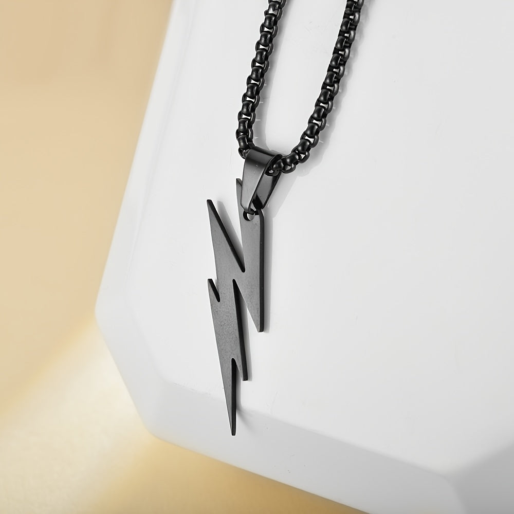 Personality Lightning Necklace Geometric Necklace for Men