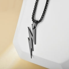 Personality Lightning Necklace Geometric Necklace for Men