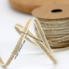 10M Jute Cord String Gift Wrapping Ribbon Bows Crafts Jute Twine Rope Burlap