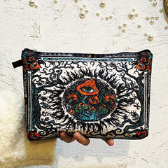 Gothic Pattern Carry On Bag Vintage Makeup Pouch