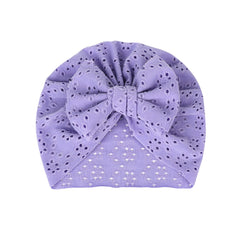 Infant Baby Hat Summer Hollow Out Hat With Bow