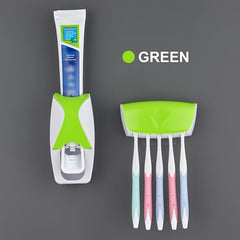 Automatic Toothpaste Dispenser and Toothbrush Holder