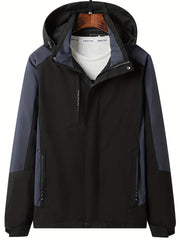 Men's Casual Waterproof Windbreaker Jacket Coat for Outdoors Hiking