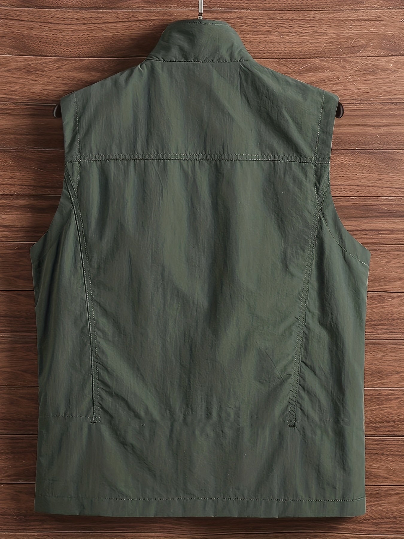 Men's Zipper Pockets Cargo Vest for Outdoor Activities