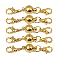 5pcs 6mm Copper Ball Magnet Clasp Bracelet DIY Accessory Set