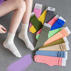 Summer Thin Casual Pile Socks for Women