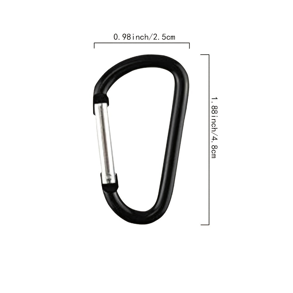 5pcs Durable Carabiners for Outdoor Activities