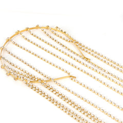 Rhinestone Tassel Headband Hair Clip Headwear For Women