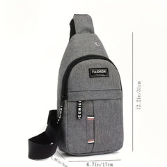 Men's Outdoor Chest Bag Cycling Shoulder Bag Waterproof Small Messenger Bag