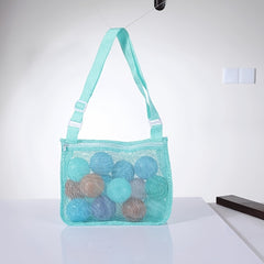 Children's Toy Storage Bag Hollow Seeable Beach Shoulder Bag