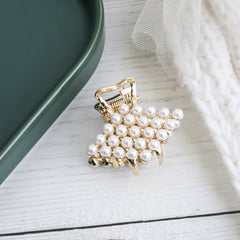Faux Pearl Hair Claw Clip Strong Hold Grip Hair Jaw Clip