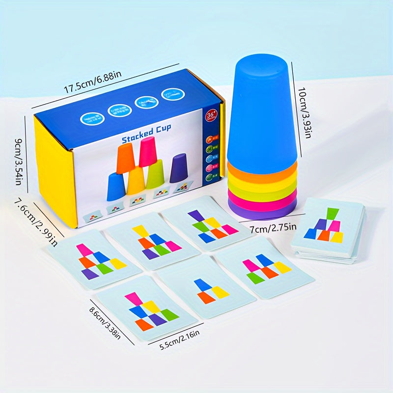 Cognitive Training Stacking Cups Game Sorting Puzzle