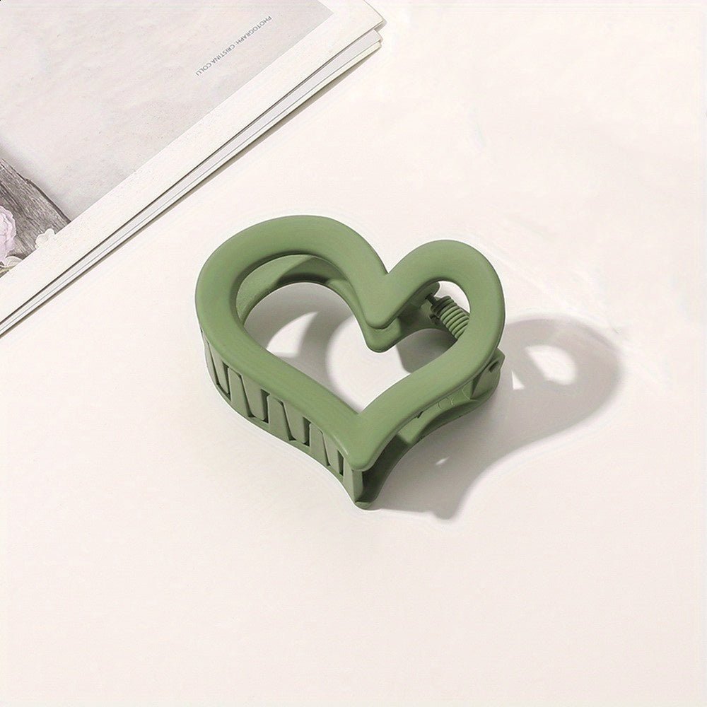 Heart Shape Hair Claw Shark Claw Ponytail Holder Hair Accessories