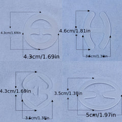 4pcs Invisible Bra Strap Clips Non slip Buckles for Braless Look