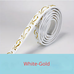 3D Self Adhesive Soft Line Baseboard Ceiling Trim Line Wall Molding Sticker