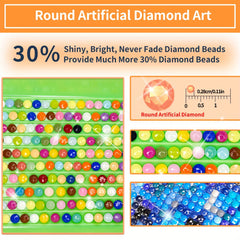 Flowing Abstract Large Diamond Painting Kit 40x90cm