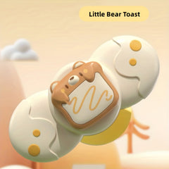 3 Packs Dessert Cartoon Animals Suction Cup Rotating Toys for Toddlers