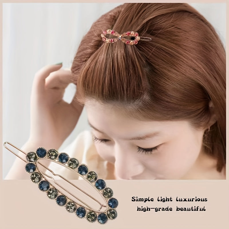 Rhinestone Hair Clip Side Clip Bangs Clip Hair Accessories Jewelry