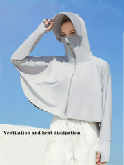 Women's Sun Protection Jacket for Fishing Cycling Driving