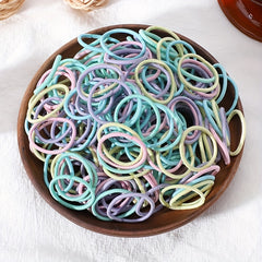 50pcs Colorful Elastic Hair Ties Hair Bands Holiday Gift For Baby Girls