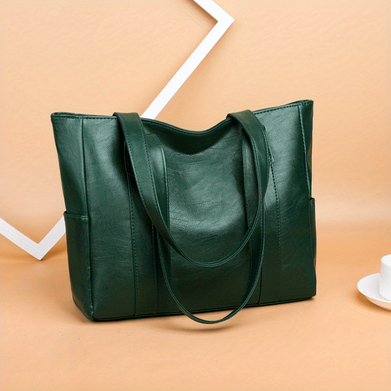 Large Capacity Tote Shoulder Bag Zipper Storage Bag
