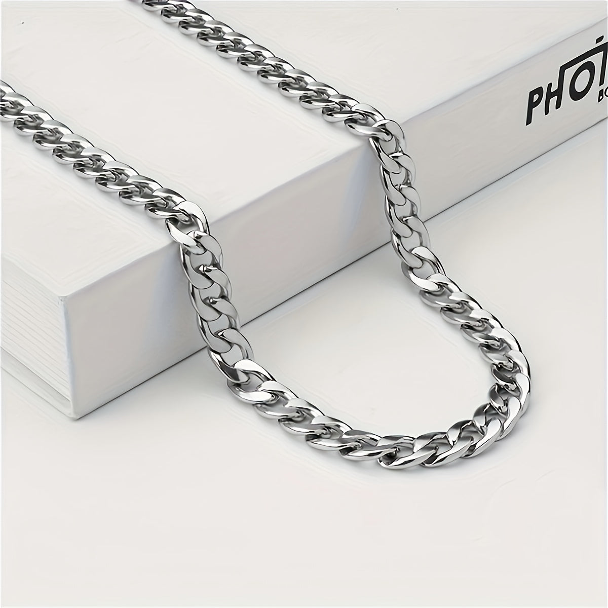 1pc Cuban Chain Necklace Gift For Boyfriend Promise Necklace For Him