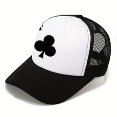 Unisex Breathable Adjustable Baseball Cap With Club A Pattern