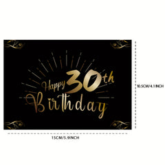30th Birthday Bottle Labels for Champagne & Wine Bottles
