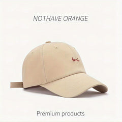 Embroidery Baseball Cap Solid Sun Hat Unisex Sunscreen Dad Hats
