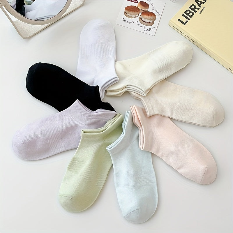 3 Pairs Soft Lightweight Low Cut Ankle Socks Women's Stockings